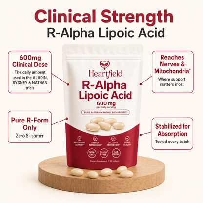 Clinical strength R-Alpha Lipoic Acid 600mg