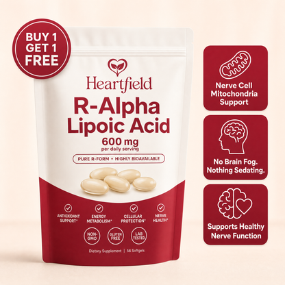 Heartfield R-Alpha Lipoic Acid 600mg pouch, Buy 1 Get 1 Free